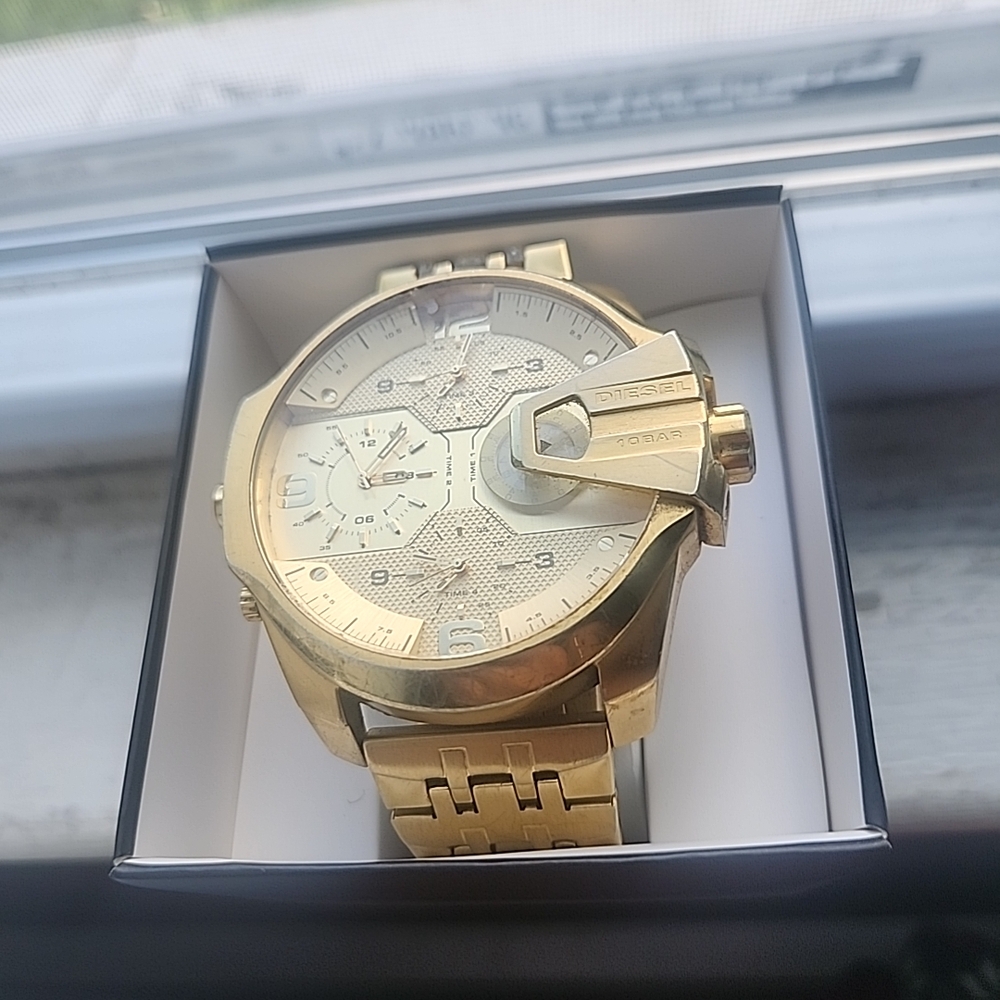 Diesel Gold Chronograph Watch